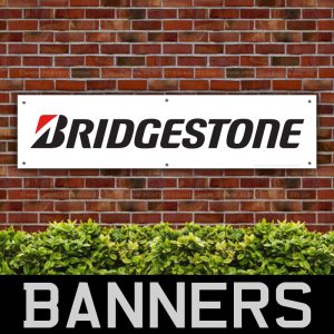 Bridgestone Tyres White PVC Banner
