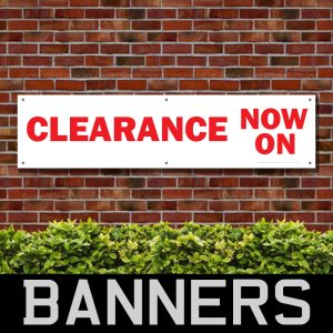 Clearance Now On PVC Banner