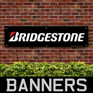 Bridgestone Tyres Black PVC Banner