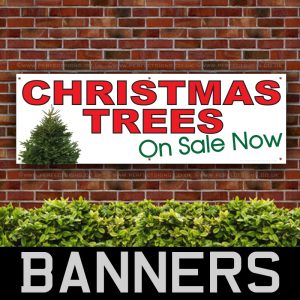 Christmas Trees Sale PVC Banner
