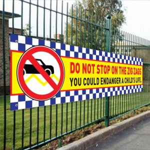 Do Not Stop On The Zags PVC Banner